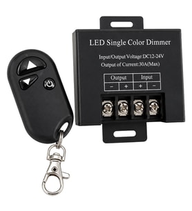 Powermaster PM-37845 12V-24V 30A Tek Renk Şerit LED Dimmer RF Uzaktan Kumandalı Kontrol Cihazı