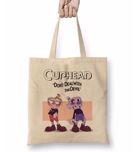 Cuphead Bez Çanta Uzun Saplı