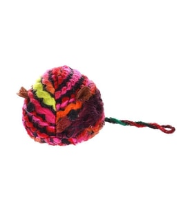 Flamingo Eleine Peluş İpli Kedi Oyuncağı Renkli (Çok Renkli-Beyaz)