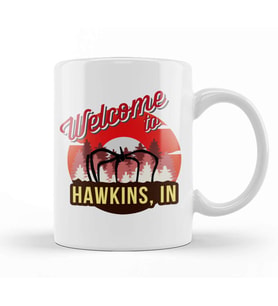 Welcome To Hawkins Indiana Stranger Things Kupa Bardak Porselen