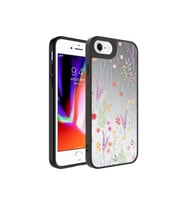 Apple iPhone 8 Plus Uyumlu Kılıf Aynalı Desenli Kamera Korumalı Parlak Zore Mirror Kapak (Kahverengi)