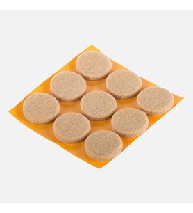 2 Paket Kendinden Yapışkanlı Sandalye Masa Koltuk Altı Parke Koruma Keçesi 25mm Çap