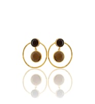 Kadir Jewellery 22 Ayar Altın Kaplama Kadın Halka Küpe -El İşçiliği Ve Hipoalerjenik Küpe