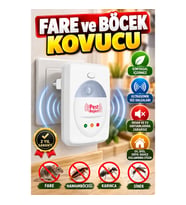 Ultrasonik Ses Dalgalarıyla Kimyasalsız Fare ve Böcek Kovucu Cihaz