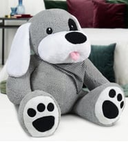 90 cm Karizmatik Gri Korsan Köpekçik (Tatlı Gri)