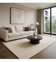 Agkhome Beige 6361-45 %100 Yün Özel Tezgah Dokuma Halı 244X170 Cm
