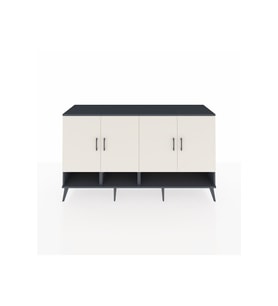 Hyperion Konsol 6 Raflı 4 Kapaklı 176x44x99 Antrasit-Aytaşı/Çam