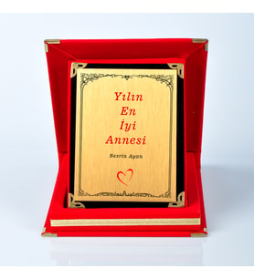 ANNEYE PLAKET YILIN EN İYİ ANNESİ ANNELER GÜNÜ HEDİYESİ
