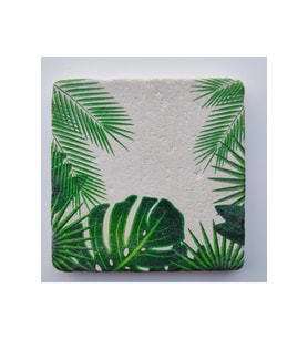 Doğal Taş Dekoratif Banyo Gider Kapağı Süsü 10x10 cm