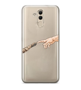 Huawei Mate 20 Lite Uyumlu Baskılı Yumuşak Silikon Şeffaf Telefon Kılıfı