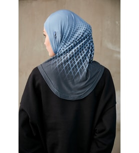 Nokta Desenli Bone - Mavi