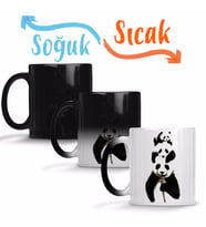 Panda 03 Sihirli Kupa Bardak Porselen