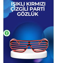 Parti Ve Festival Aksesuarı Led Işıklı Gözlük