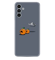 Samsung A23 A31 A32 A50 A51 A52 A53 A70 Kılıf Desenli Silikon Orange Escape 1374