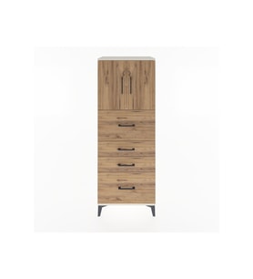 Hyperion Dolap 2 Raflı 4 Çekmeceli 2 Kapaklı 60x44x163 Aytaşı-Çam