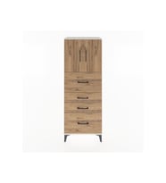 Hyperion Dolap 2 Raflı 4 Çekmeceli 2 Kapaklı 60x44x163 Aytaşı-Çam