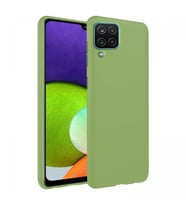 Samsung Galaxy A22 4G İnce Mat Silikon Kılıf Yeşil