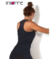 Miorre Seamless Fileli Atlet (Siyah)