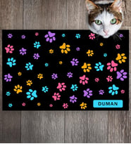 Monnhein Pet Mat – Kişiselleştirilebilir Kaymaz Mama Altlığı, 50x35 cm