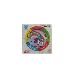 Çocuk Oyun Maskesi Unicorn Temalı Renkli Kostüm 3-13 Yaş