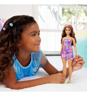 Barbie Büyüleyici Parti Bebekleri Fashionistas Çiçekli Elbise Jjn57 (Çok Renkli)
