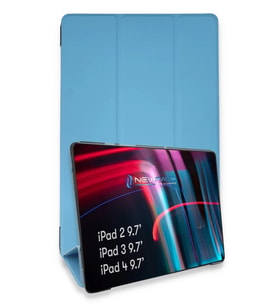 Newface Apple iPad 4 9.7 Kılıf Tablet Smart Kılıf - Mavi