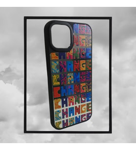 Iphone 13 aynalı baskı figürlü telefon kılıfı (Çok Renkli)