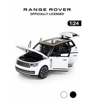 Lisanslı Range Rover SV 1:24 Metal Model Araba Sesli ve Işıklı Beyaz Oyuncak Araba