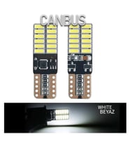 T10 LED Park Plaka Tavan Ampulü 24 Ledli Beyaz Sadece 24 Volt Araçlar