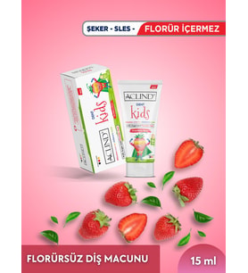 Aclind Dent Kids 15 ml  Çocuklar için Florür İçermeyen Diş Macunu