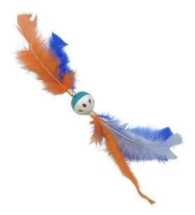 Tüylü Püsküllü Kedi Oyuncağı Dikkat Çekici Renkli Sevimli Evcil Hayvan Oyuncağı (5343)