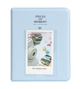 Instax Mini Film Uyumlu 64'lü Mavi PVC Albüm