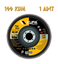 Kupa Katlı Flap Disk Zımpara A100 Kum (Sarı)