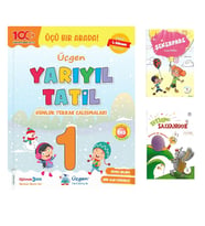 Üçgen 1.Sınıf Yarıyıl Tatil Kitabı 2023-2024 (1.Dönem Konularını Kapsar)