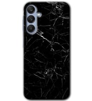 Galaxy A25 Kılıf HD Desen Baskılı Kılıf - Siyah Mermer
