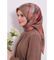 Lesscarves Pamuk İpek Eşarp Batik Desenli LS2204