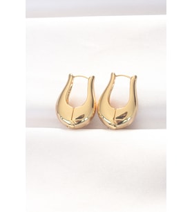 Pirinç Gold Renk Bombeli Küpe TJ-BKP8878