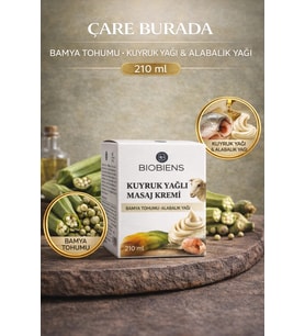 Kuyruk Yağı & Alabalık Yağı & Bamya Tohumlu Masaj Kremi 210 Ml