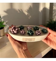 Studio Moon's Lavanta Kokulu Lila Bahçe Sandal Mum