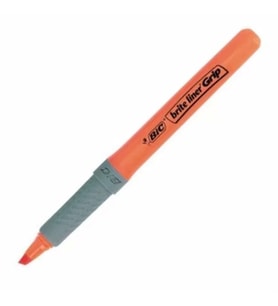 Bic Brite Liner Grip Kalem Tipi Turuncu Fosforlu Kalem (5 li Paket)
