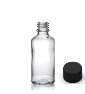 30ml şeffaf şişe düz kapaklı, 24 adet, cam şişe, esans şişesi, yağ şişesi, kozmetik şişesi