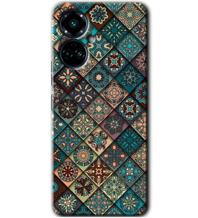 Tecno Camon 19 Pro Kılıf HD Desen Baskılı Kılıf - Mandala Desen