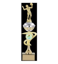 ODAK KUPA - Figürlü Kupalar - Voleybol Kadın Figürlü Kupalar FG-065 C - 45 cm