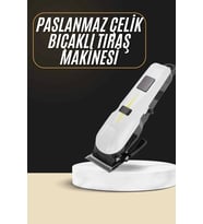 2025 Model Şarjlı Dijital Saç Sakal Tıraş Makinesi Islak Kuru Kullanıma Uygun