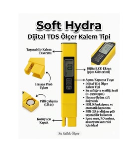 Kalem Tipi Su Sertliği, Saflık ve Kalite Test Cihazı