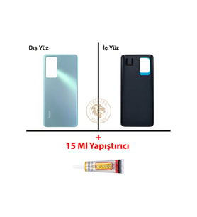 Yapıştırıcı Redmi K60 Okyanus Mavisi Yapıştırıcı Arka Pil Kapağı + B-7000 Yapıştırıcı