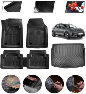 Kia Stonic 2018-2021 Uyumlu Paspas Araca Özel Bagaj Havuzu MBS Siyah