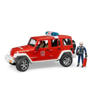 Nessiworld  Bruder Jeep Wrangler Rubicon İtfaiye Aracı Ve İtfaiyeci BR02528