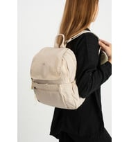 Yumuşak Dokulu Ultra Hafif, Esnek ve Su Geçirmez Polyamid Kumaş Sırt Çantası Bej Model: (571-13-14B)