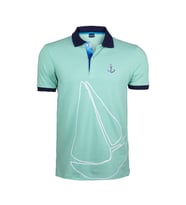 Anemoss Yelken Mint Erkek Polo Yaka T-Shirt (Mint Yeşili)